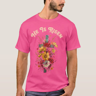 Er ist die christliche Religion Jesus Blume floral T-Shirt