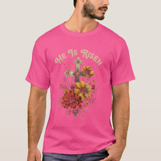 Er ist die christliche Religion Jesus Blume floral T-Shirt