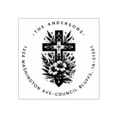 Er ist die Christliche Rücksendeadresse des Osterk Gummistempel (Prägung)