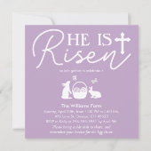 Er ist die Einladung von Risen Lavender Mist Oaste (Vorderseite)