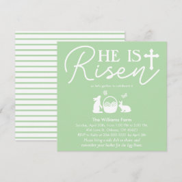 Er ist die Einladung zu blassgrünen Ostern