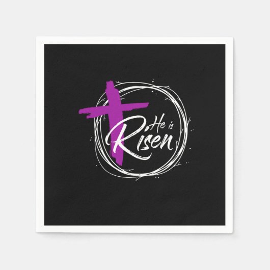 Er ist die Geburt Jesus Christus Cross Faith Gi Serviette (Vorderseite)