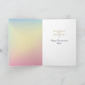 Er ist die Gold Cross Oster Blumenkarte (Innenseite)