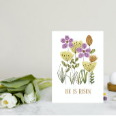 Er ist die Osterfloralkarte. Feiertagskarte