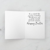 Er ist die Osterkarte. Karte (Innenseite)