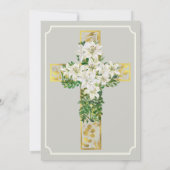 Er ist die religiöse Christliche Osterfeier. Einladung (Rückseite)