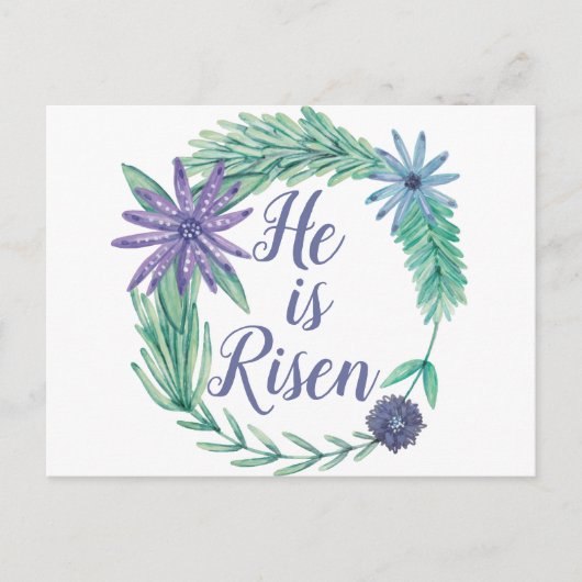 Er ist die religiöse Osterflora des Risen Postkarte (Vorderseite)