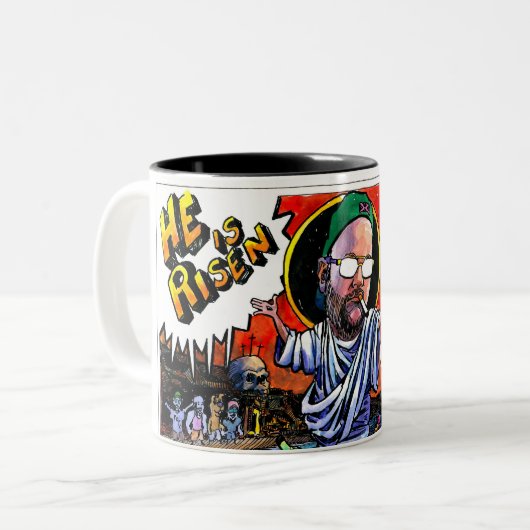 Er ist die Risen-Tasse Zweifarbige Tasse (Vorderseite Links)