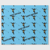 Er ist dumm! - Eishockey-Spieler Geschenkpapier (Flach)