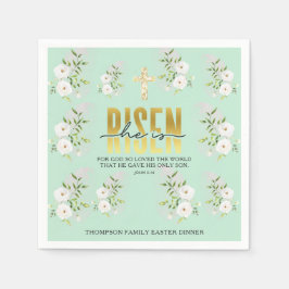 Er ist ein Christlicher Zitat aus religiösen Gründ Serviette