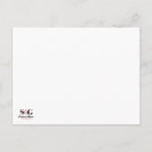 Er ist ein florales Buch Postkarte (Rückseite)