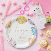 Er ist ein Gem Birthday Crystals Boy's Aquarell Pappteller (Party)