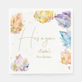 Er ist ein Gem Birthday Crystals Boy's Aquarell Serviette (Vorderseite)