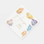 Er ist ein Gem Birthday Crystals Boy's Aquarell Serviette (Ecke)