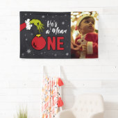 Er ist ein Gemeiner | Grinch Chalkboard Geburtstag Banner (Insitu)