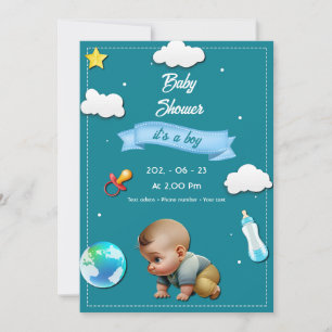 Er ist ein Junge! Einladung