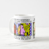 ER ist EIN LIBERALER MIT EINEM MIKROFON Kaffeetasse (Vorderseite Links)
