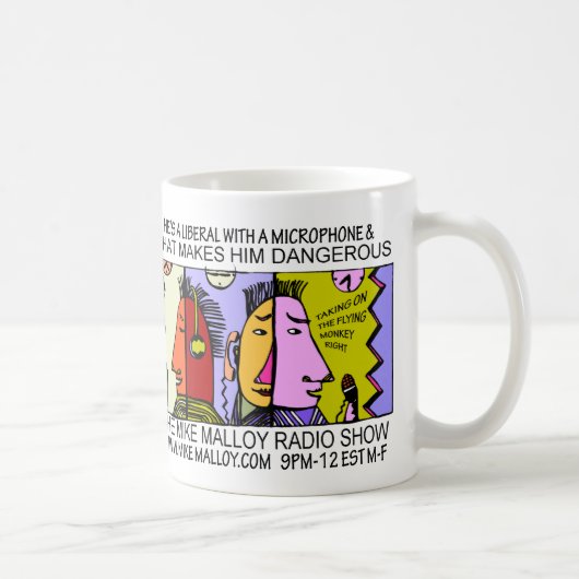 ER ist EIN LIBERALER MIT EINEM MIKROFON Kaffeetasse (Rechts)