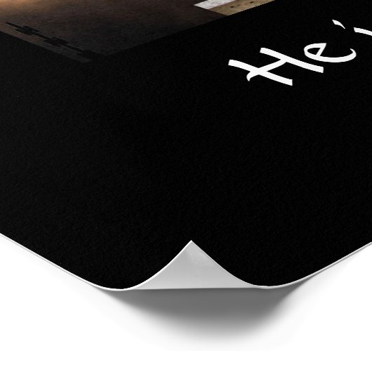 Er ist ein Risspender Poster (Ecke)