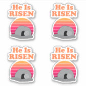Er ist eine Osterbotschaft. Aufkleber (Vorderseite)