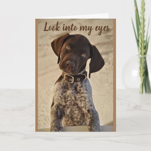 ER IST ERNST *VERGESSEN SIE MICH NICHT, WENN SIE G KARTE (Vorderseite)