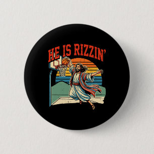 Er Ist Erstanden Skelett Rizzin' Rizzen Ostern Jes Button