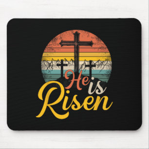 Er ist erwacht - Christlicher OsterJesus Mousepad