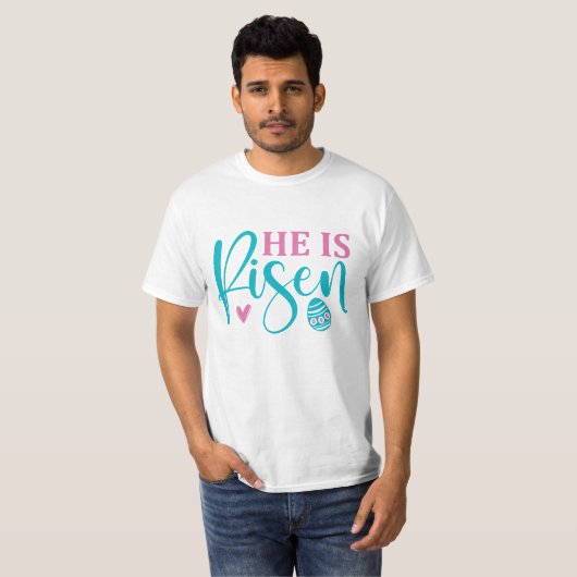 Er ist erwacht - Ostern T-Shirt (Vorne ganz)