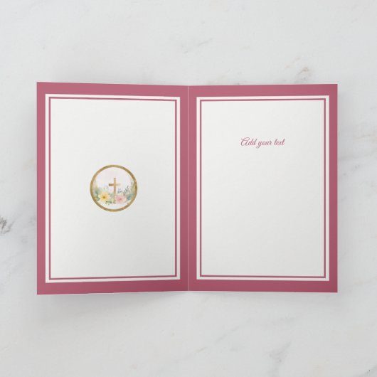 Er ist erwischt" Happy Oaster - anpassbare religiö (Innenseite)