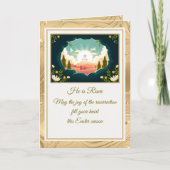 Er ist erwischt" Happy Oaster - anpassbare religiö (Vorderseite)