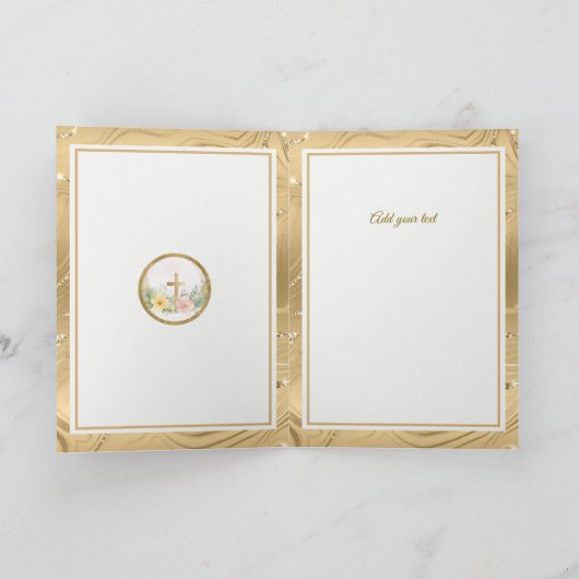 Er ist erwischt" Happy Oaster - anpassbare religiö (Innenseite)