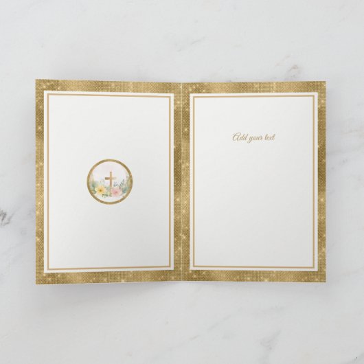 Er ist erwischt" Happy Oaster - anpassbare religiö (Innenseite)