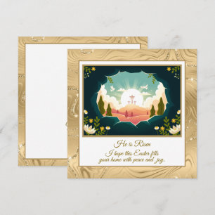 Er ist erwischt" Happy Oaster - anpassbare religiö Mitteilungskarte