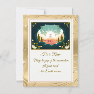 Er ist erwischt" Happy Oaster - anpassbare religiö Postkarte