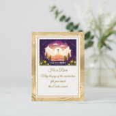 Er ist erwischt" Happy Oaster - anpassbare religiö Postkarte (Stehend Vorderseite)