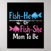 Er ist Fisch oder Sie ist Fisch werdende Mutter Ge Poster (Vorne)