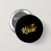 Er ist für Osterharzen Christlich. Button (Vorne & Hinten)