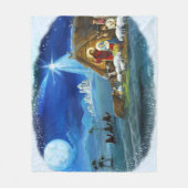 "Er ist Geboren" Fleecedecke (Vorderseite)