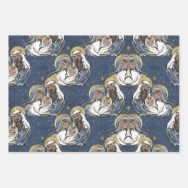 Er ist Geboren Weihnachten Geschenkpapier Set