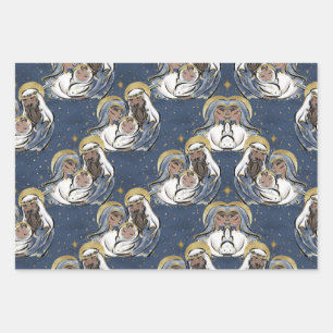 Er ist Geboren Weihnachten Geschenkpapier Set