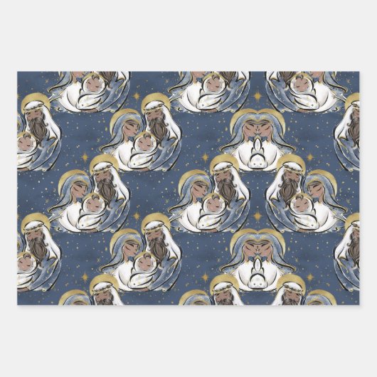 Er ist Geboren Weihnachten Geschenkpapier Set (Vorderseite)