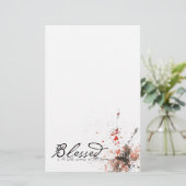 Er ist gesegnet briefpapier (Stehend Vorderseite)