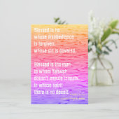 Er ist gesegnet karte (Stehend Vorderseite)