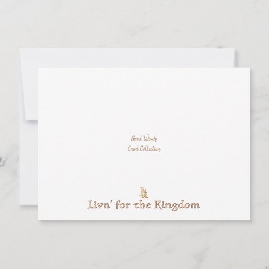 Er ist gesegnet karte (Rückseite)