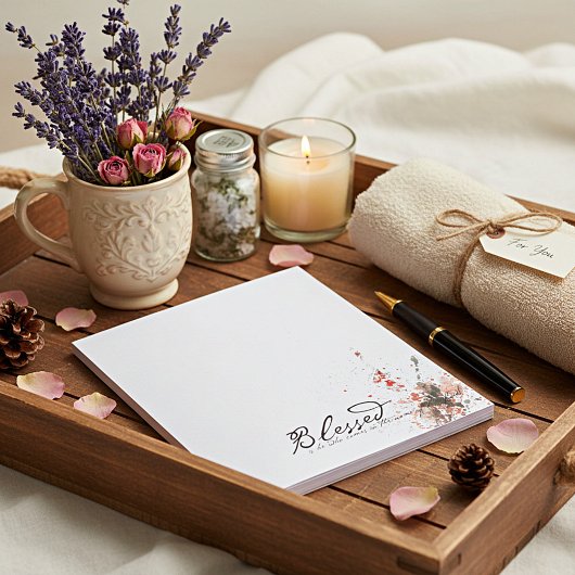 Er ist gesegnet notizblock