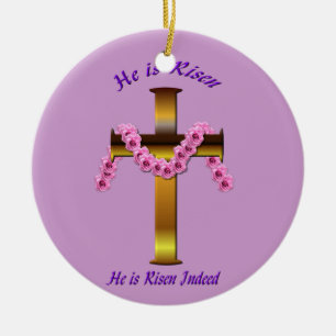 Er ist gestiegene Verzierung Keramik Ornament