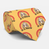 Er ist gestiegenes religiöses Ostern Krawatte (Gerollt)