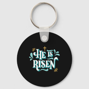 Er ist glücklich Ostern Christlichen Christus Jesu Schlüsselanhänger
