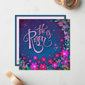 Er ist Hübscher Florentiner Oster. Mitteilungskarte (Vorderseite/Rückseite Beispiel)