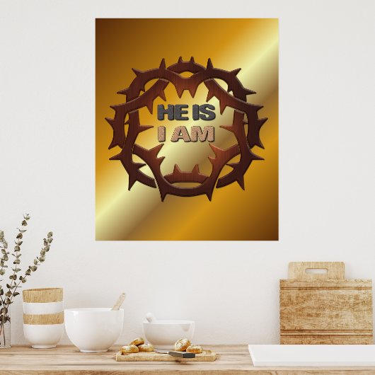 Er ist, ich bin poster (Küche)